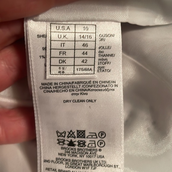 NWT Brooks Brothers Floral B/W Sheath A-Line Dress sz 10 - Picture 8 of 11